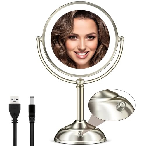 MOMOKUBA Makeup Mirror with Lights, 9