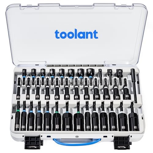 toolant Impact Magnetic Nut Driver Set, 38pcs Impact Driver...