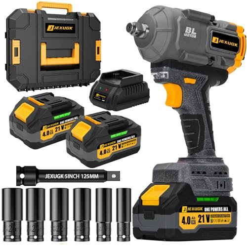 JEXUGK 1500Nm Impact Wrench, 1/2