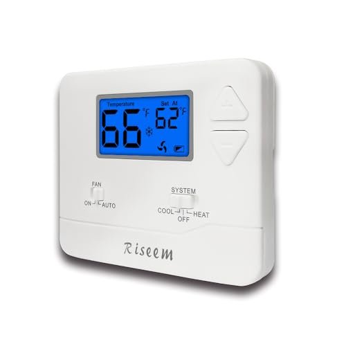 Non-Programmable Thermostat for Home Single-Stage Systems,...