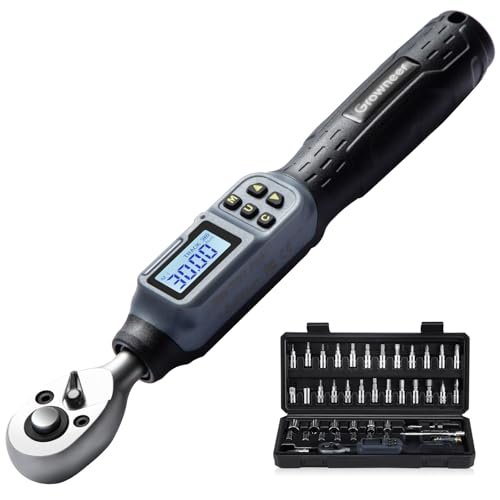 GROWNEER Digital Torque Wrench, 1.1-22.1 Ft-lbs/1.5-30 Nm,...