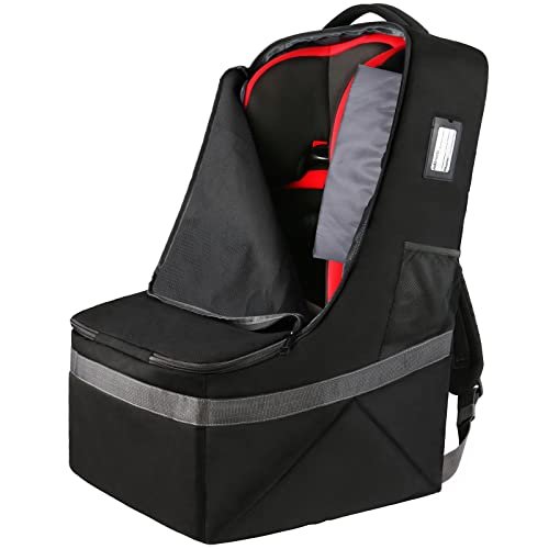 YOREPEK Padded Car Seat Travel Bag Backpack for Airplane,...