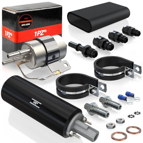 1PZ GSL392 Inline Fuel Pump & 58 PSI Fuel Filter...
