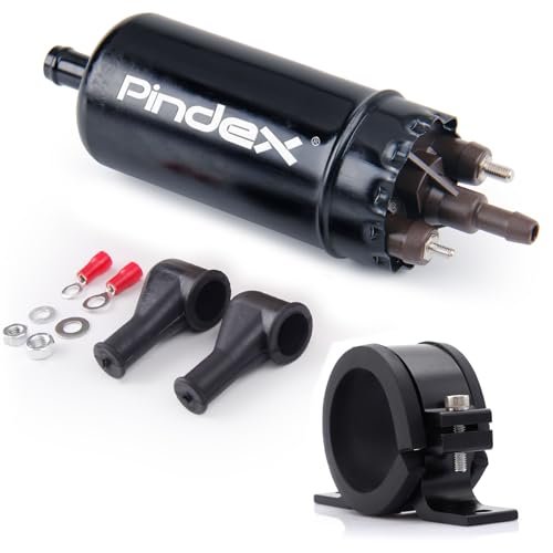 Pindex Universal External In Line Fuel Pump,116 PSI High...