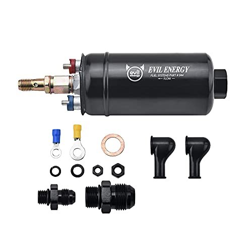 EVIL ENERGY External Inline Fuel Pump Electric 300LPH High...
