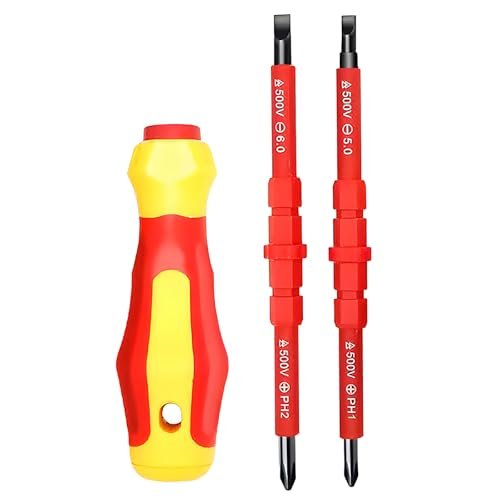 Insulated Screwdriver Set for Electricians – Ergonomic...