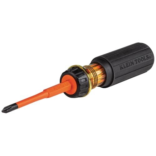 Klein Tools 32293 Insulated Screwdriver, 2-in-1 Screwdriver...