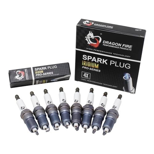 DRAGON FIRE PERFORMANCE 8pc IRIDIUM Spark Plugs Compatible...