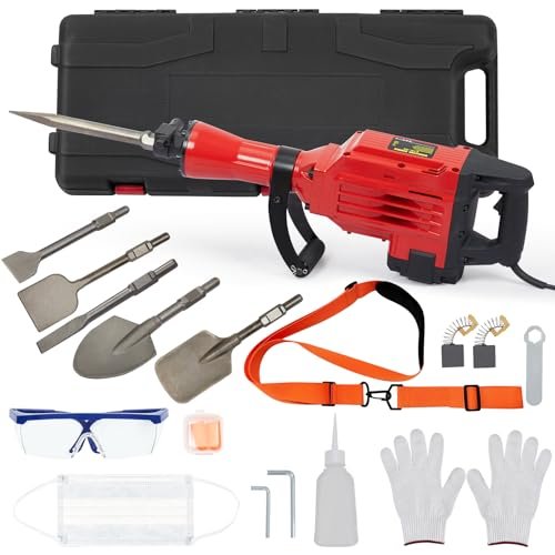 GarveeTech 6-piece set 95A 3600W Jack Hammer - Power and...