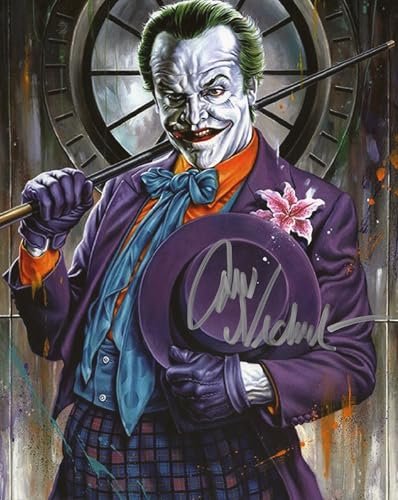 RP Jack Nicholson Signed Joker 8x10 Photo, Reprint COA...