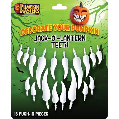 Pumpkin Masters Premium Jack-O-Lantern Teeth –...