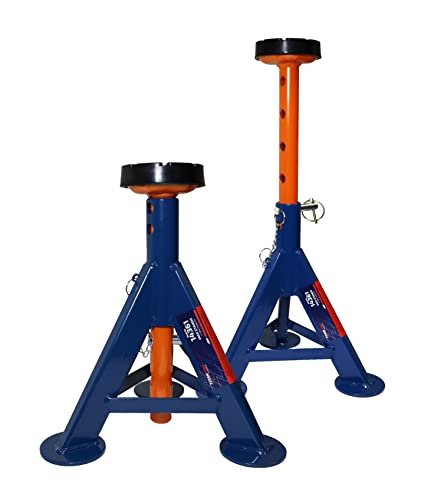 AME INTL 14361 4-Ton Heavy-Duty Flat Top Jack Stands...