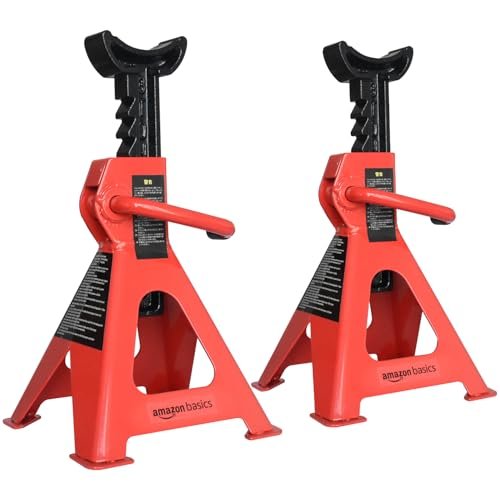 Amazon Basics Steel Jack Auto Stands with 6,000 lb or...