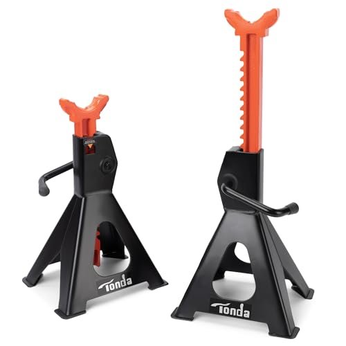 TONDA Jack Stands 3 Ton, Extra Tall Heavy Duty Car...