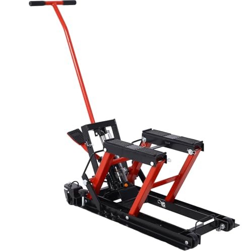 1500LB Hydraulic Motorcycle Lift Jack, Heavy Duty Scissor...