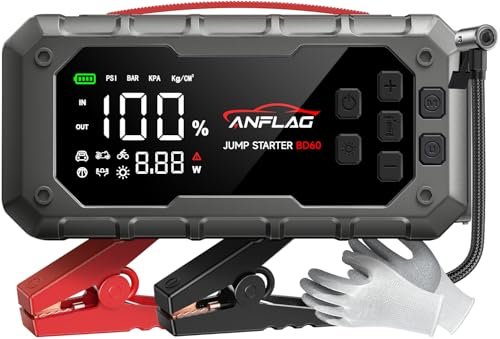 ANFLAG 10-in-1 Car Jump Starter with Air Compressor, 8000A...
