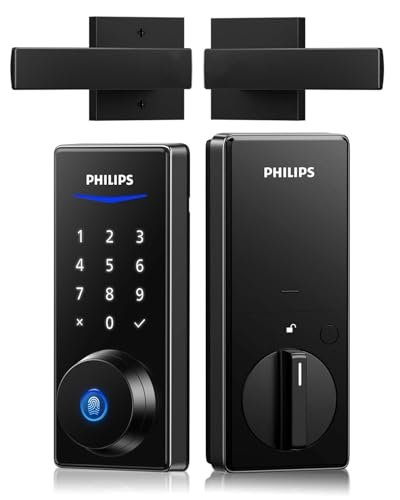 Philips Front Door Lock Set, Electronic Fingerprint Lock...