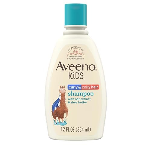 Aveeno Kids Curly & Coily Hair Shampoo, Hydrating Shampoo...