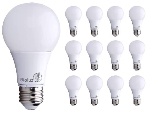 Bioluz LED 6 Watts Equivalent to 40W Home Decor A19...