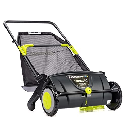 Earthwise LSW70021 21-Inch Width Leaf & Grass Push Lawn...