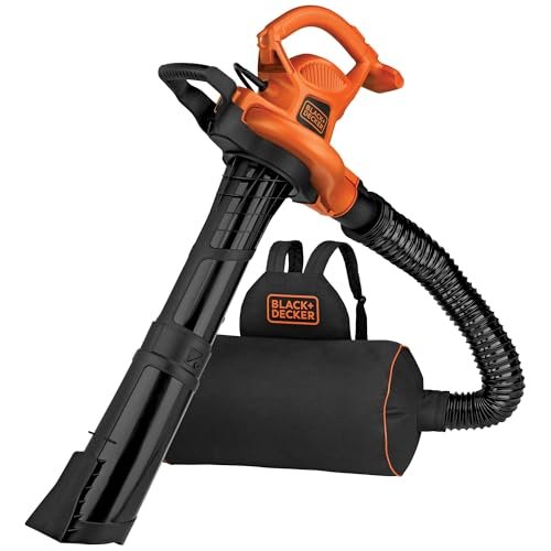 BLACK+DECKER Electric Leaf Blower, Leaf Vacuum and Mulcher...