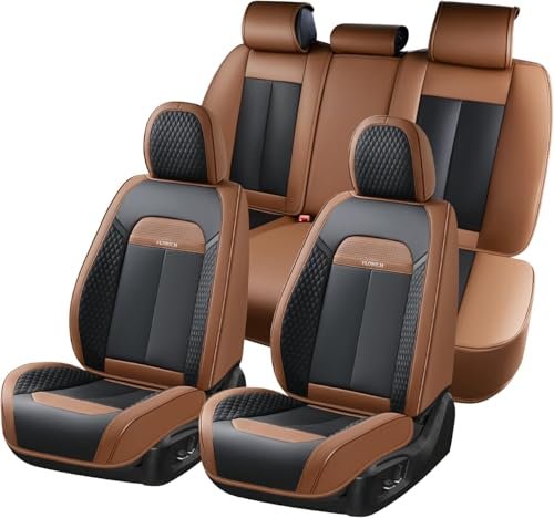 FLORICH Leather Car Seat Covers Full Set, Breathable...