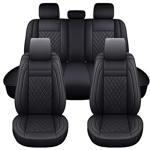 SPEED TREND Car Seat Covers – Premium PU Leather for...