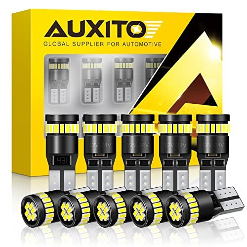 AUXITO 194 LED Light Bulb 6000K White 168 2825 W5W...