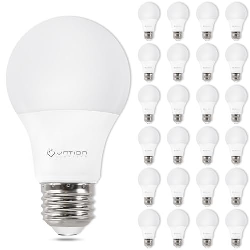 VATION LIGHTING 24 Pack A19 LED Light Bulb Daylight 5000K...