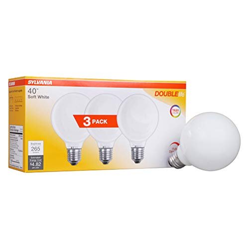 SYLVANIA Incandescent Double Life Décor Globe Light Bulb,...