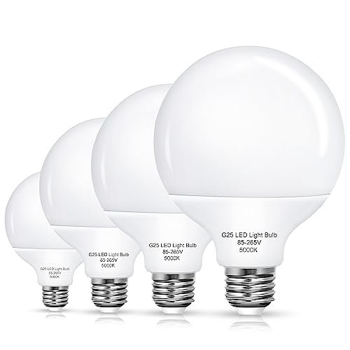 EvaStary Vanity Light Bulbs, 6W LED Globe Bulb (60W...