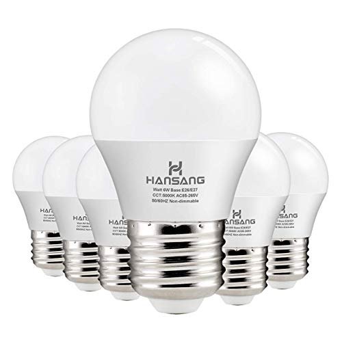 hansang A15 LED E26 Small Light Bulb, Daylight 5000K,...