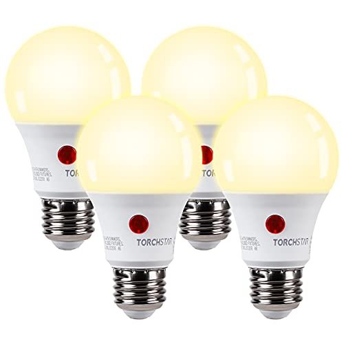 TORCHSTAR Dusk to Dawn Light Bulbs Outdoor, Sensor A19...