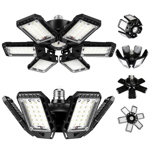 LED Garage Lights Bulb 2 Pack 180W 18000LM 6500K Led...