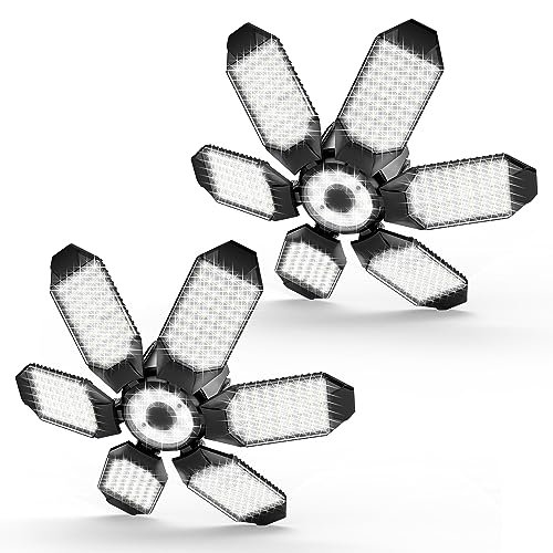 POLARPRA Garage Lights - 2Pack Super Bright 32000LM LED...