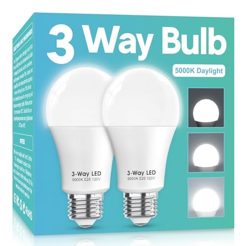 Gonhom 3 Way LED Light Bulbs 50 100 150W Equivalent,...
