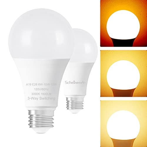 Scheinenda 3-Way Light Bulbs 30 70 100 Watt Equivalent,...