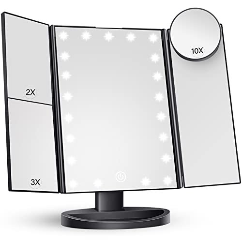 HUONUL Makeup Mirror Vanity with Lights, 2X 3X 10X...