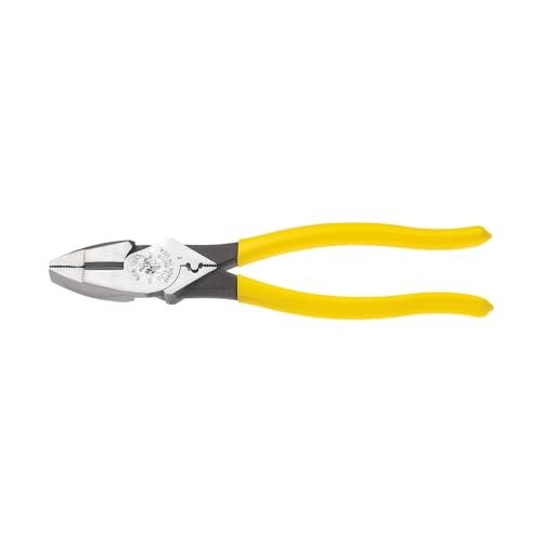 Klein Tools D213-9NE-CR Lineman's Crimping Pliers, Made in...