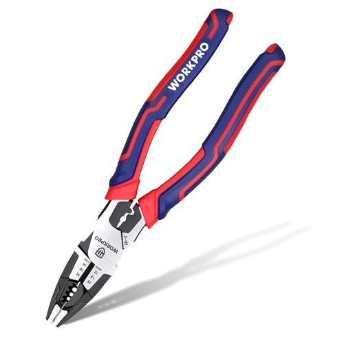 WORKPRO 6-in-1 Linesman Pliers with Wire Cutter and...