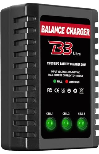 LiPo Battery Charger 2S-3S RC Balance Charger AC 7.4-11.1V...