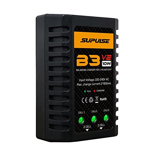 SUPULSE LiPo Battery Charger 2S-3S RC Balance Charger AC...