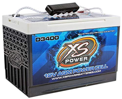 XS Power D3400 3300 Amp AGM Battery with M6 Terminal...