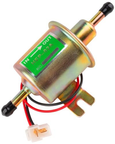 Clatoon Universal Electric Fuel Pump 12V, Inline Low...