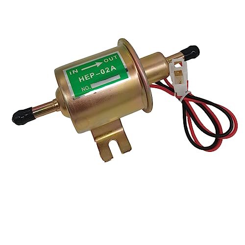 HEP-02A 12V Electric Fuel Pump Metal Solid Petrol 12...