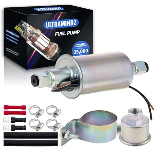 Electric Inline Fuel Pump Low Pressure for Carburetor...