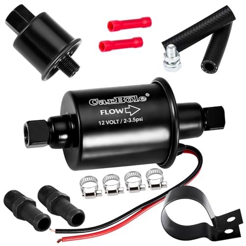 CarBole 12V Low Pressure Inline Fuel Pump 2-3.5 PSI,...