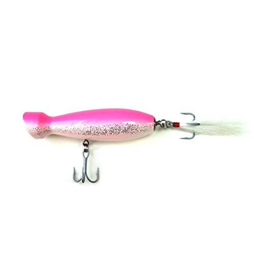 Seasky4.5' Fishing Wood Bottle Style Popper Lure Artificial...