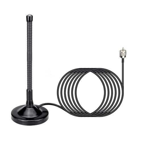 CB Radio Antenna with Magnetic Base, BNC Male Connector,...