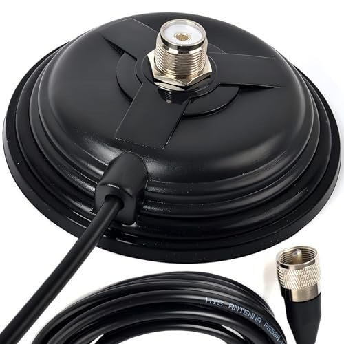 HYS TC-110M CB/VHF/UHF/HF Ham Radio Antenna Magnet Mount...